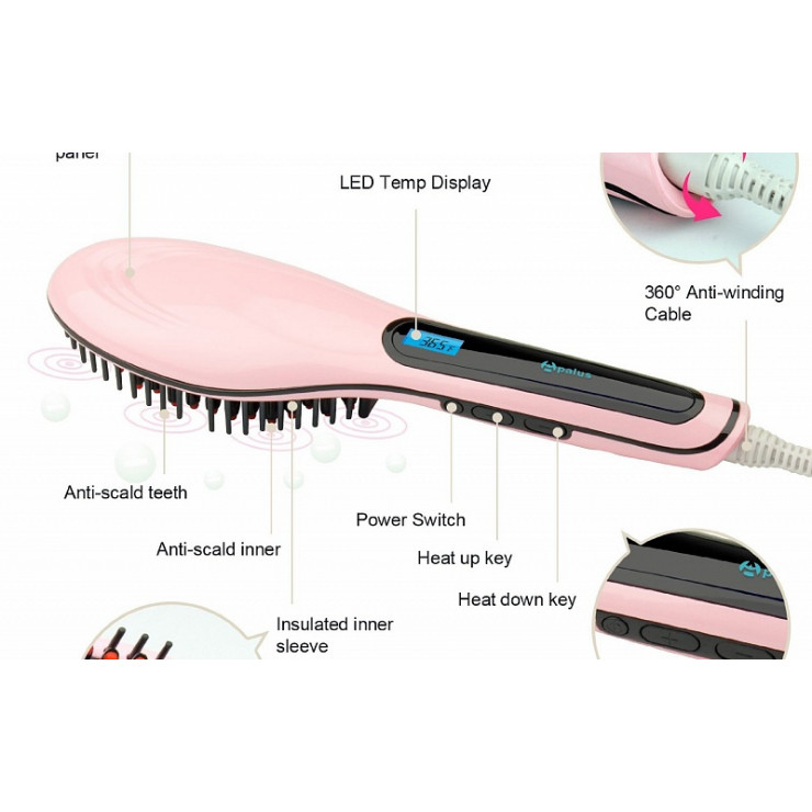 Pieptene electric Fast Hair Straightner — fotografia 5