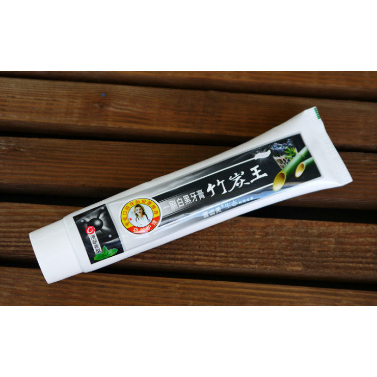 Pasta de dinti pe baza de carbune din bambus 160gr — fotografia 6