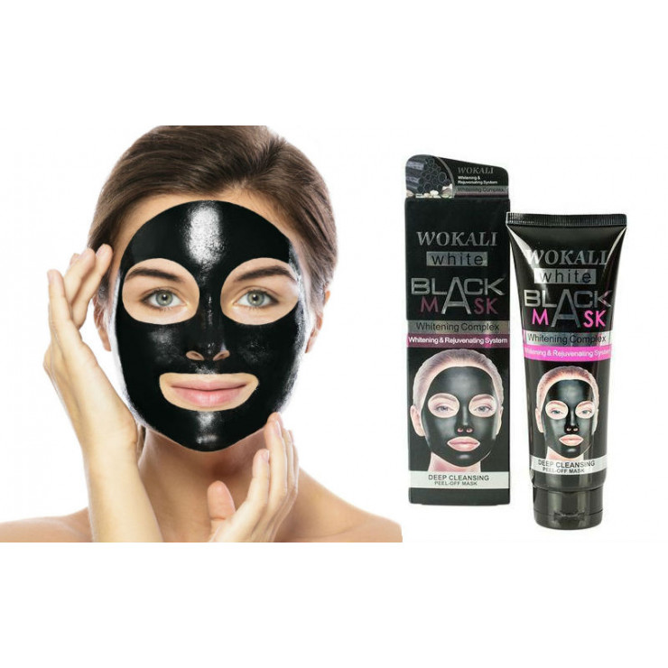 Masca pentru fata Wokali, Black Mask, 130 ml, WKL-402