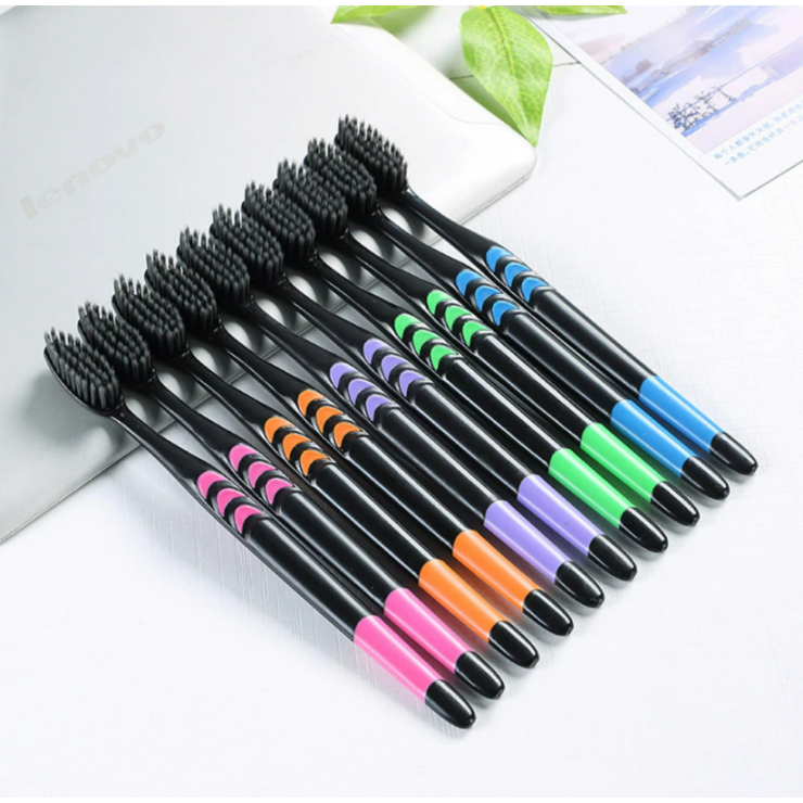 Set de 10 periute de dinti cu peri moi Manais Toothbrush