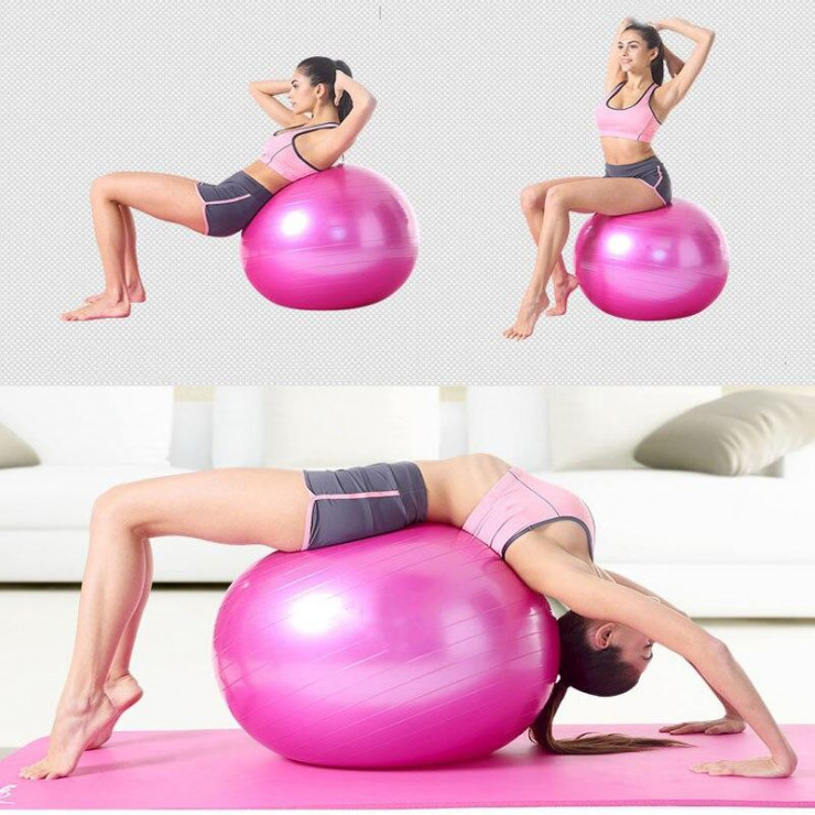 Minge sport (fitball) 65cm cu pompa — fotografia 4