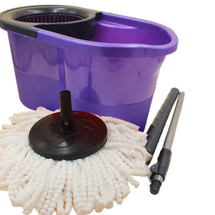 Mop rotativ + căldare cu centrifugă Zambak 17Litri — fotografia 5
