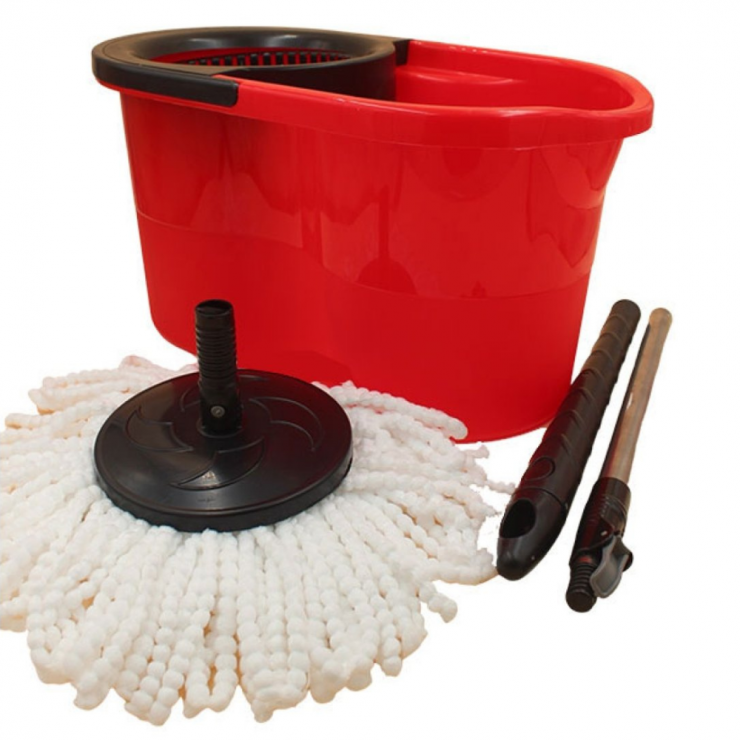 Mop rotativ + căldare cu centrifugă Zambak 17Litri — fotografia 3