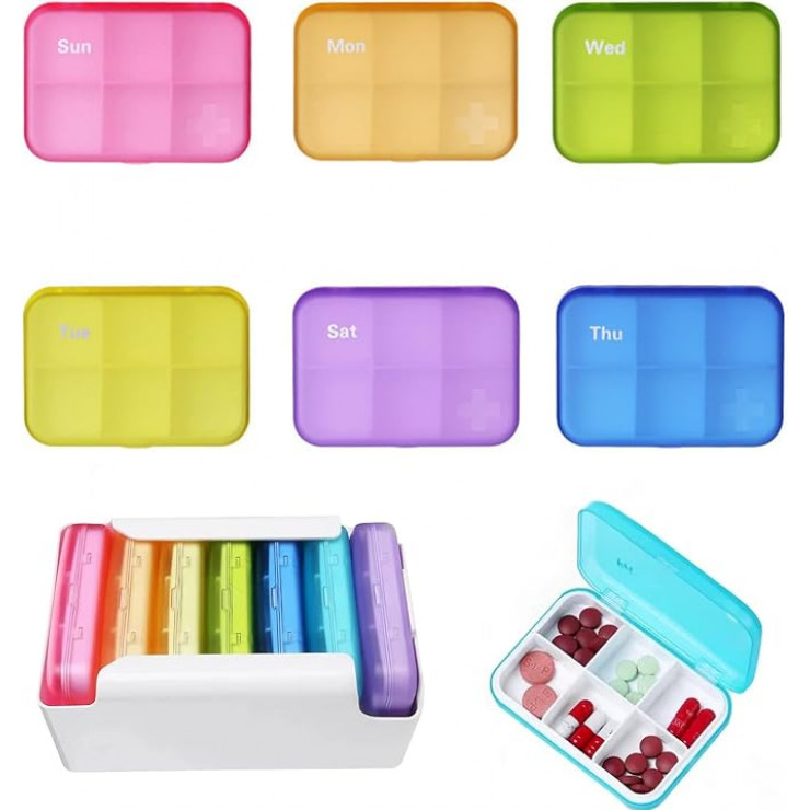 Organizator pastile, 6 zile (6х8,5см) — fotografia 4