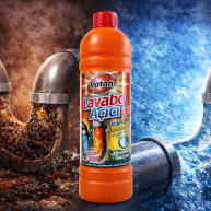 Gel pentru desfundarea tevilor VATAN Lavabo Acici 750ml