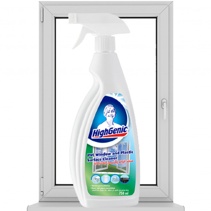 Solutie HighGenic pentru curatarea si suprafetelor din plastic si PVC 750ml