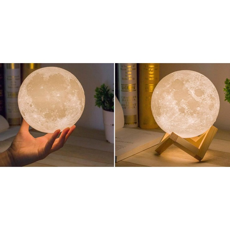 Veioza 3D MOON LAMP — fotografia 2