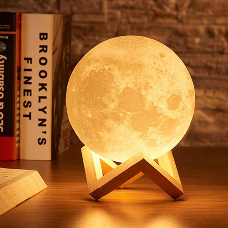 Veioza 3D MOON LAMP — fotografia 3