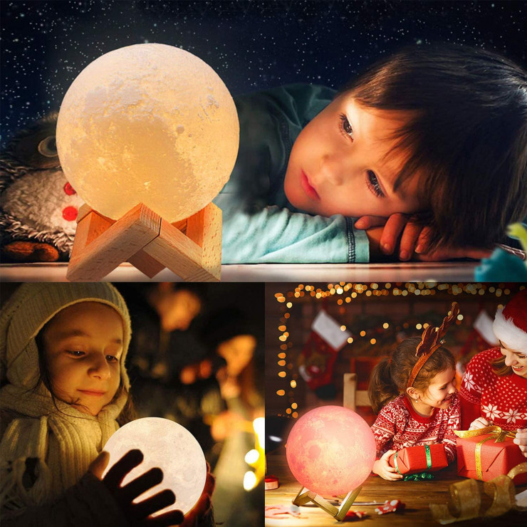 Veioza 3D MOON LAMP