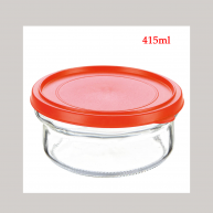 Caserola sticla cu capac 415ml Mily Home