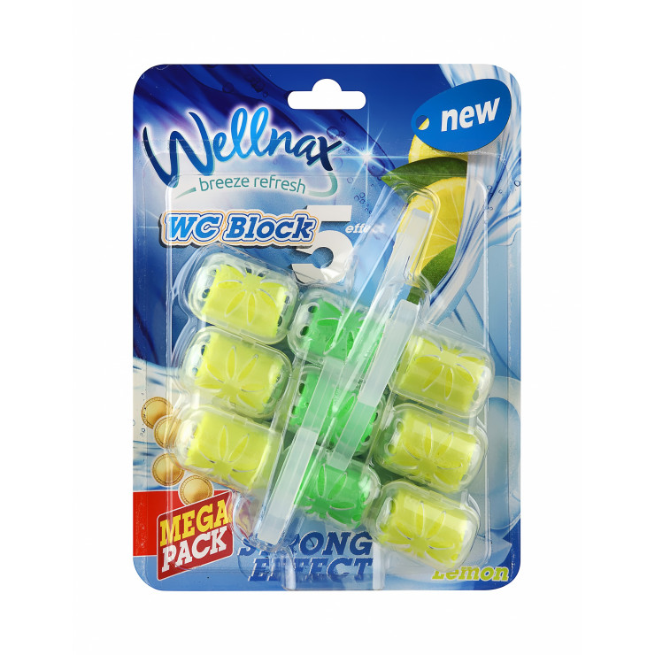 Sapun pentru vasul de toaleta Wellnax (Lemon) 3x57 g