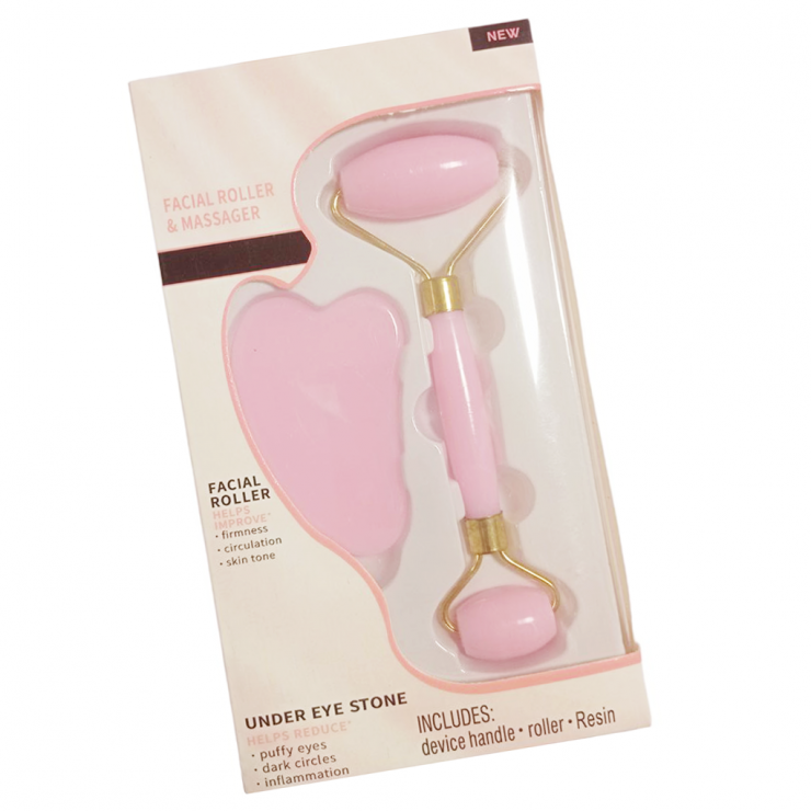 Set roller pentru masajul fetei Gua Sha MasagBR