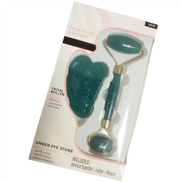 Set roller pentru masajul fetei Gua Sha MasagBR — fotografia 3