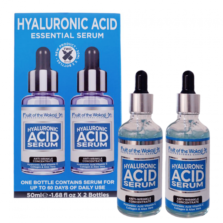 Ser cu acid hialuronic 2x50 ml Wokali — fotografia 2