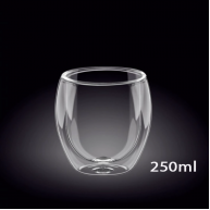 Pahar sticla pereti dubli 250ml