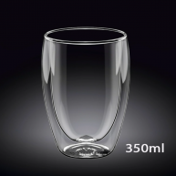 Pahar sticla pereti dubli 350ml