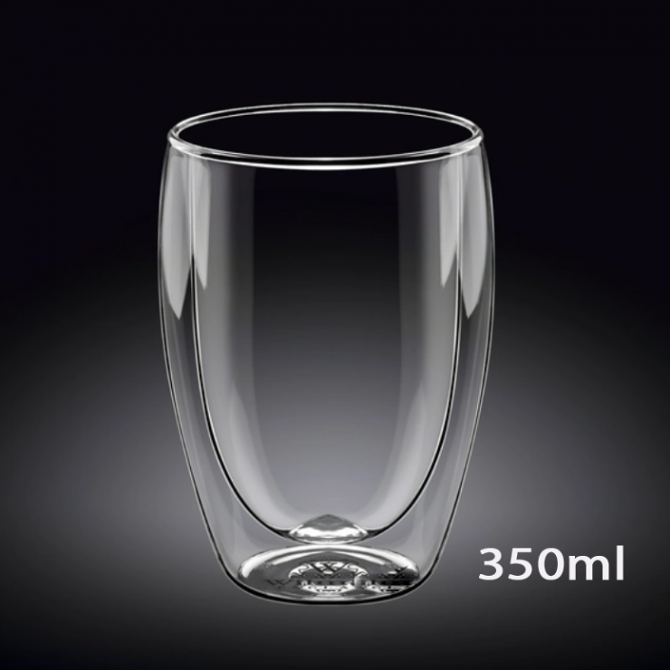 Pahar sticla pereti dubli 350ml