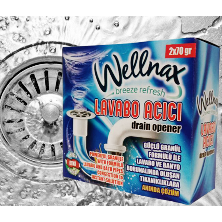 Granule desfundarea tevilor Wellnax 2x70gr