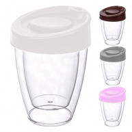 Pahar cu pereti dubli si capac 250ml URVE