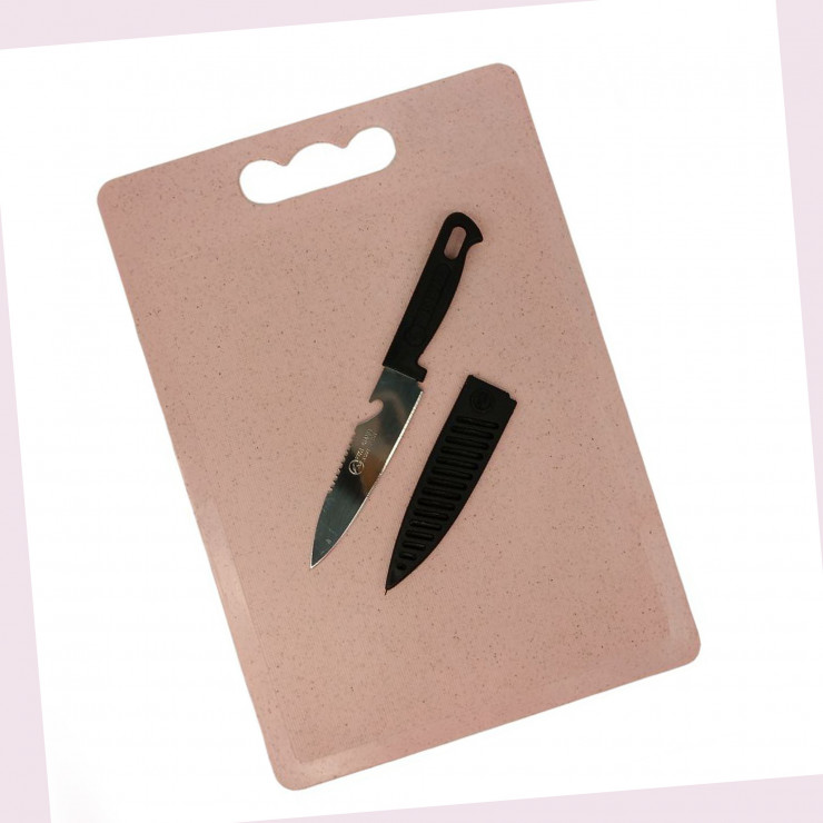 Tabla pentru tocat+cutit Tong You 33х23,5х0,3cm — fotografia 2