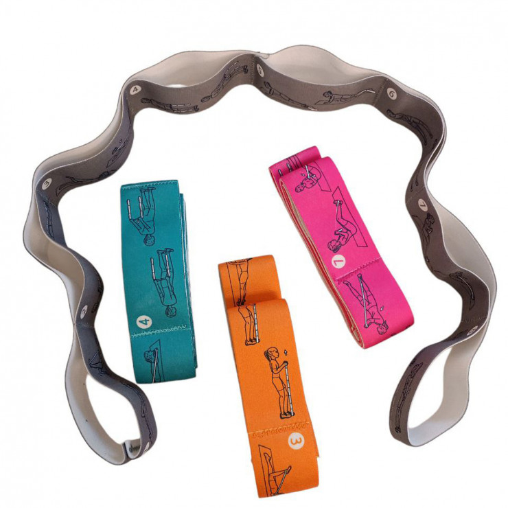 Banda elastica sport Yoga Belt 95x4cm — fotografia 4