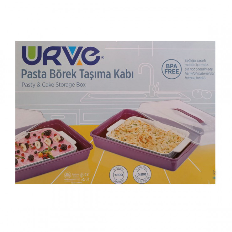 Tava cu capac pentru prajituri si torturi URVE