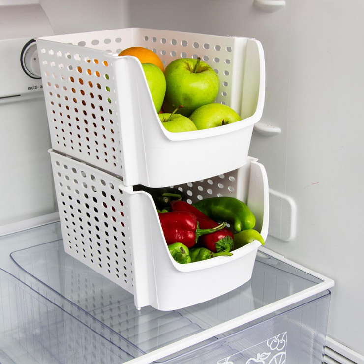Organizator Stackable Large Basket DecoBella — fotografia 2