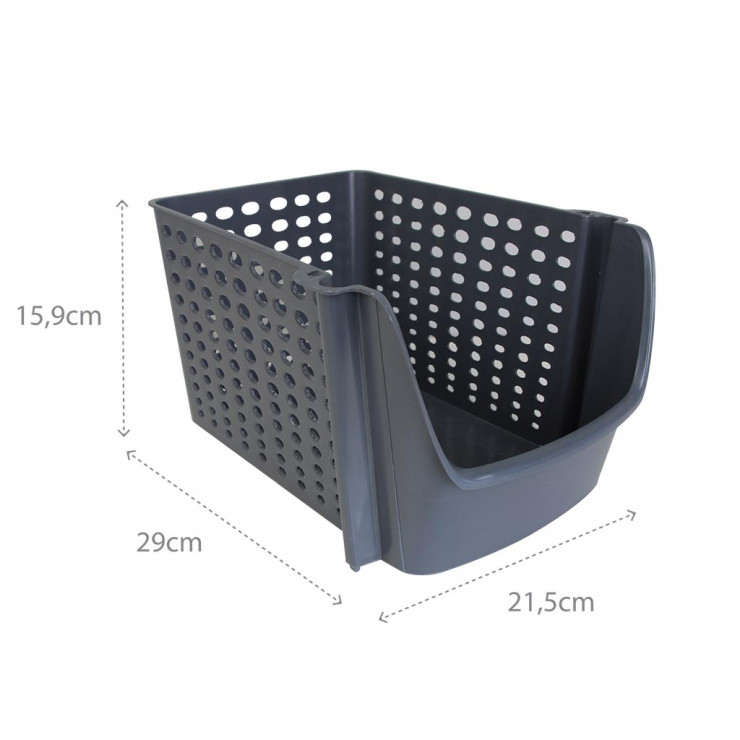 Organizator Stackable Large Basket DecoBella — fotografia 3