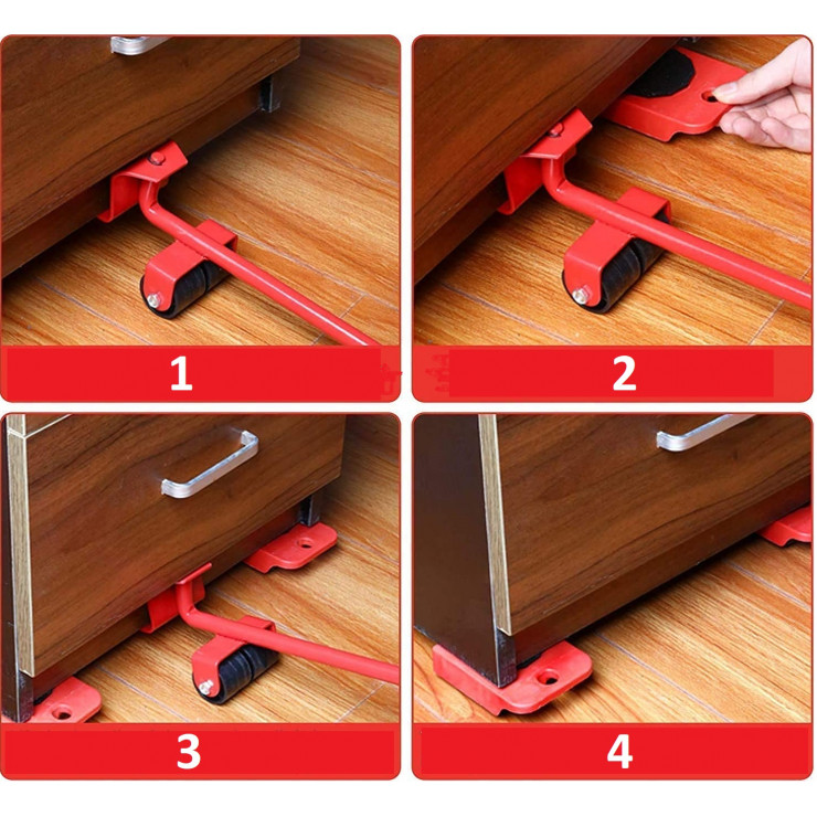 Dispozitiv pentru mutarea mobilei (150kg) Moving Helpers — fotografia 3