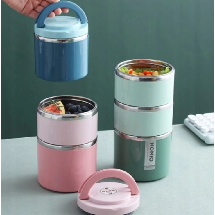 Caserola alimentara Homio 2 sectiuni, 1,4Litri