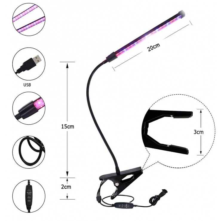 Lampa Led pentru cresterea plantelor — fotografia 4