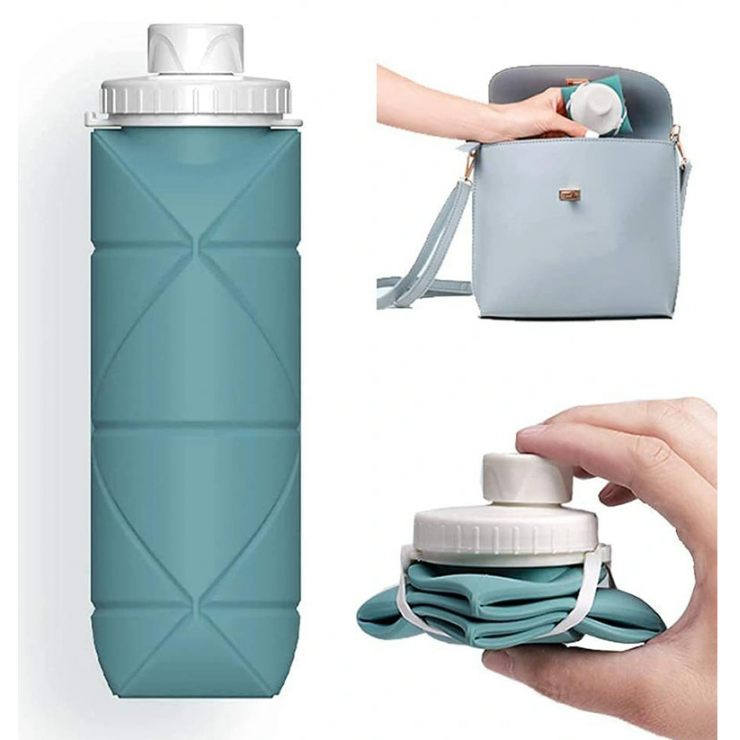 Sticla pliabila din silicon 600 ml