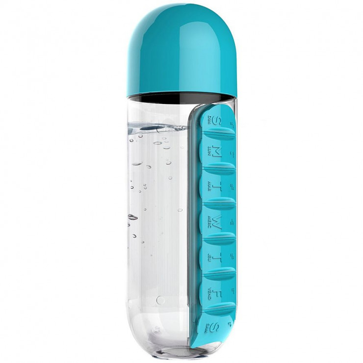 Sticla apa cu organizator pastile Pill &Vitamin