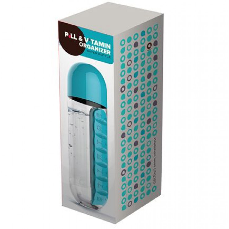 Sticla apa cu organizator pastile Pill &Vitamin