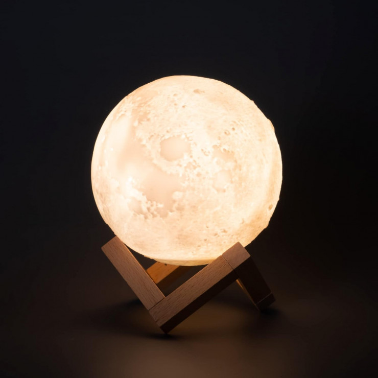 Umidificator de aer cu iluminare Luna (Moon Lamp) — fotografia 5
