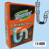 Curatator de țevi DRANEX Lavabo Acici 40gr (1 utilizare)
