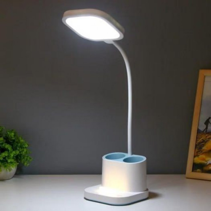 Lampa acumulator LED cu organizator pixuri si suport telefon