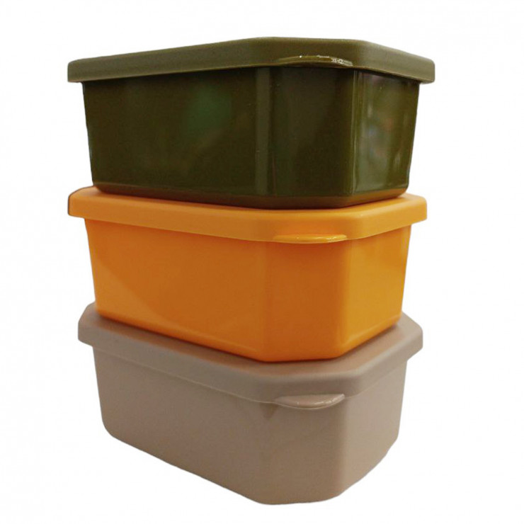 Caserole URVE, set 3 buc, Dikdortgen Saklama Kabi