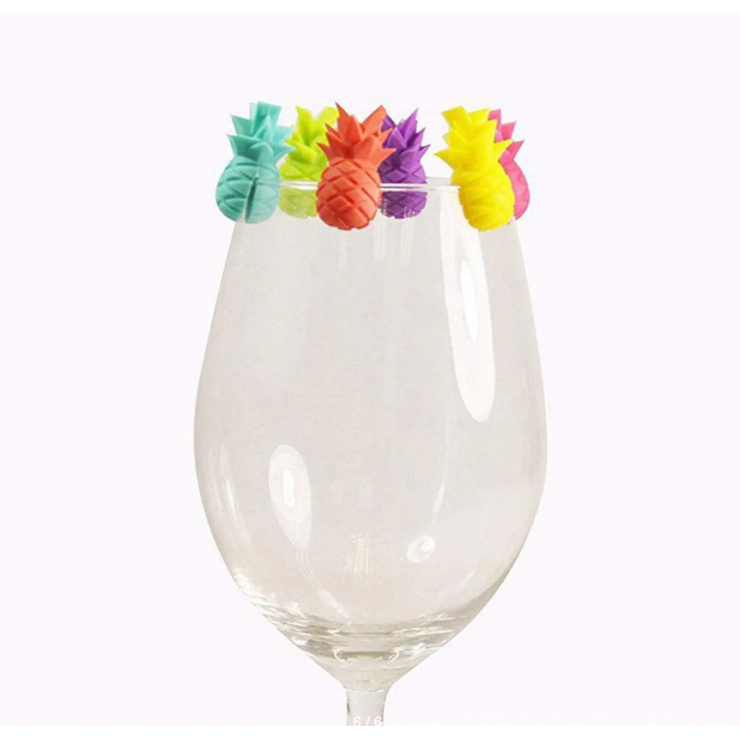 Indicatori personalizati pentru pahare 6 buc Ananas — fotografia 3