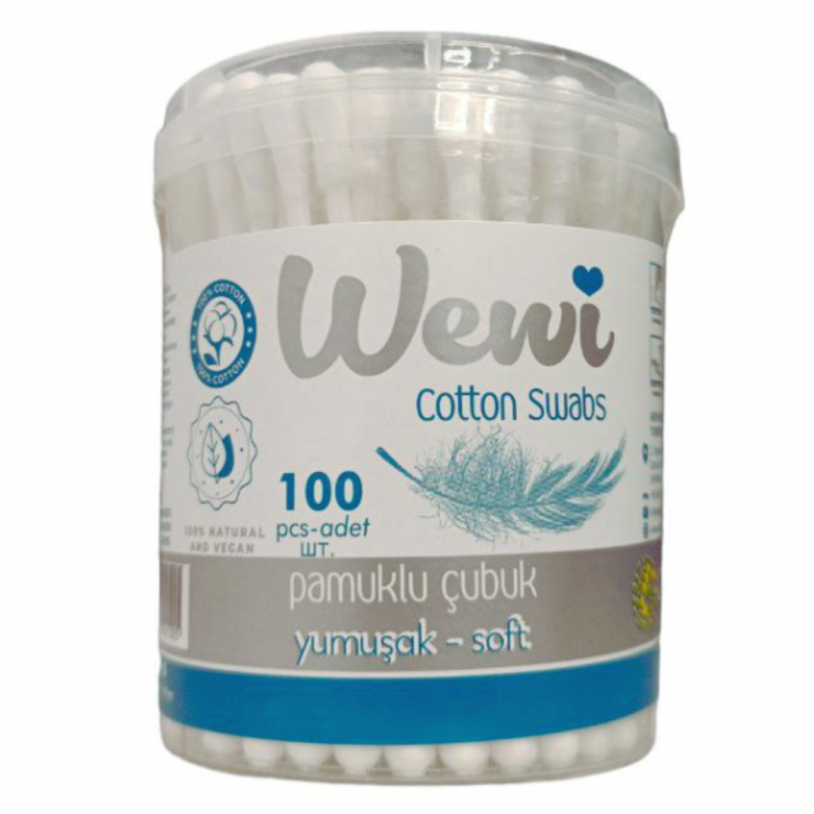 Betisoare de urechi Wewi 100 buc