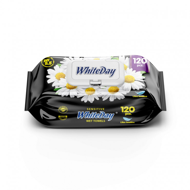 Servetele umede White Day Camomile 120 buc