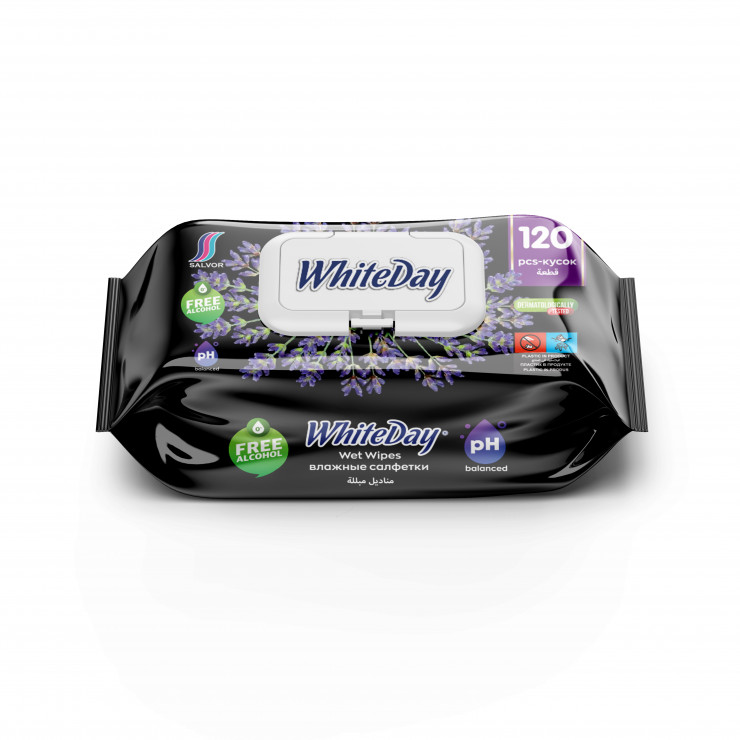Servetele umede White Day cu aroma de levantica 120 buc