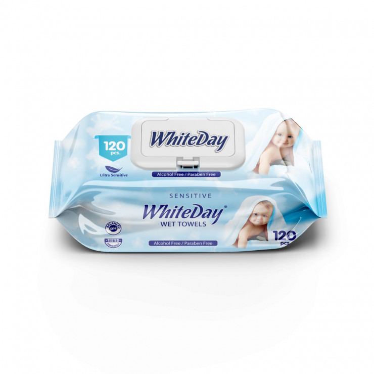Servetele umede White Day Eco 120 buc — fotografia 2