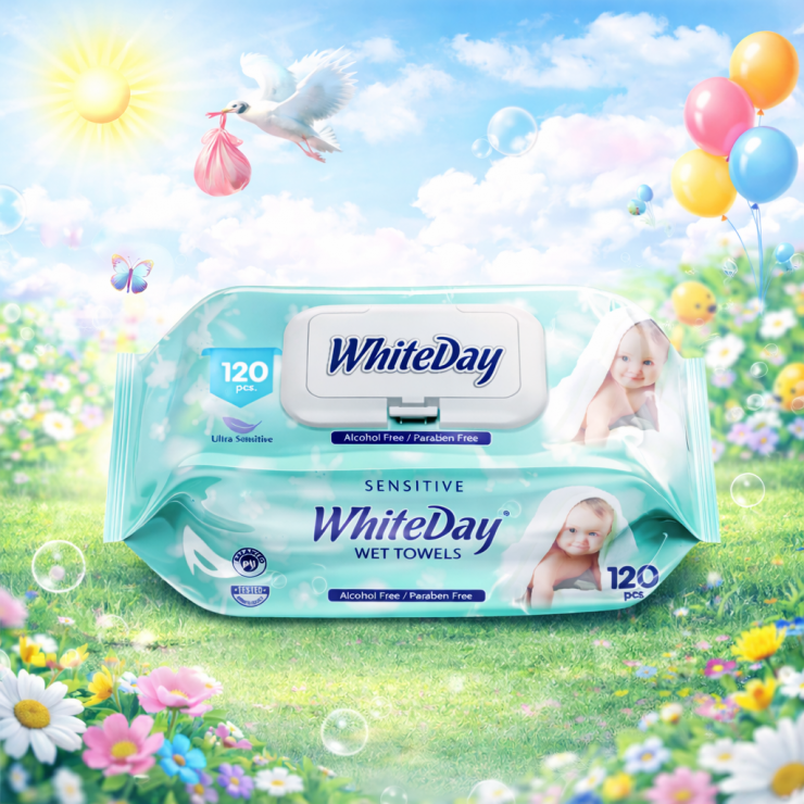 Servetele umede White Day Eco 120 buc