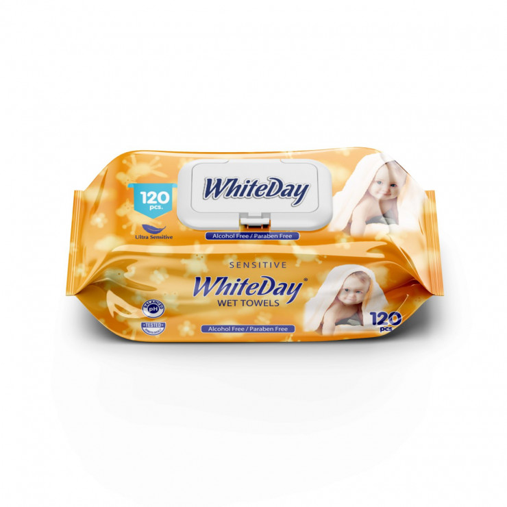 Servetele umede White Day Eco 120 buc — fotografia 3