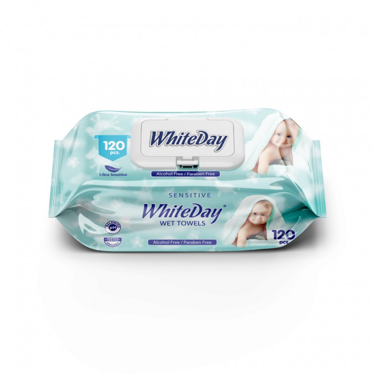Servetele umede White Day Eco 120 buc — fotografia 4