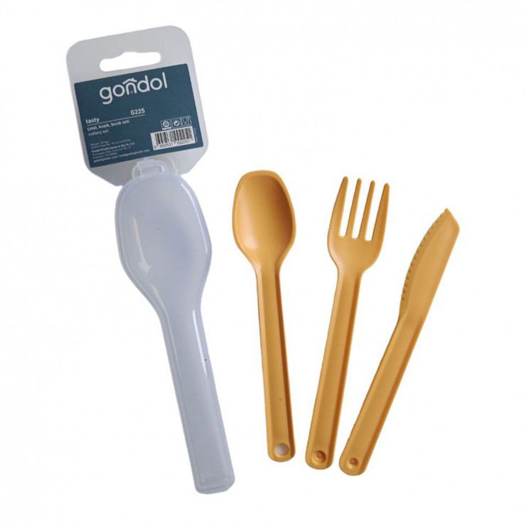 Set tacımuri 3 buc cu husa Gondol Plastik