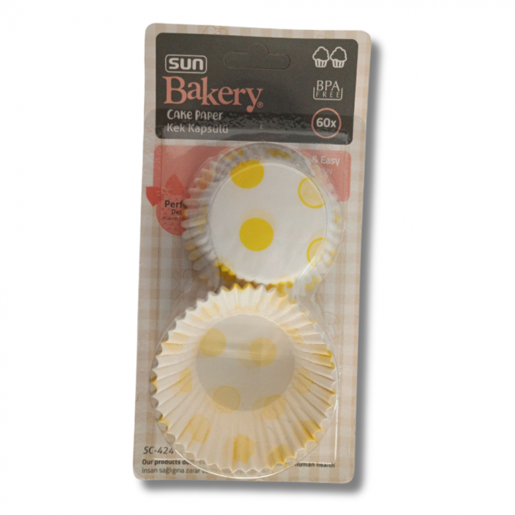 Forma pentru muffin / hirtie copt 60buc SunPlast