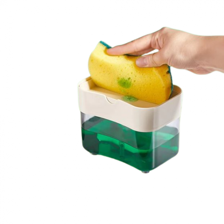 Dozator cu burete pentru detergent vase SunPlast — fotografia 5