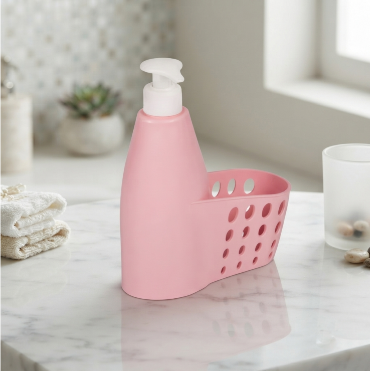 Dozator sapun cu husa burete 400ml SunPlast
